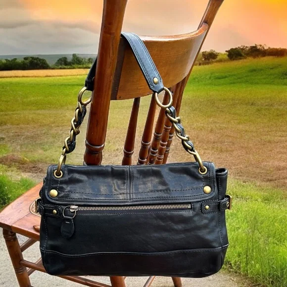 Vintage Coach Legacy 65th Anniversary Edition “Leigh”Black Vachetta Leather Bag - Picture 2 of 6